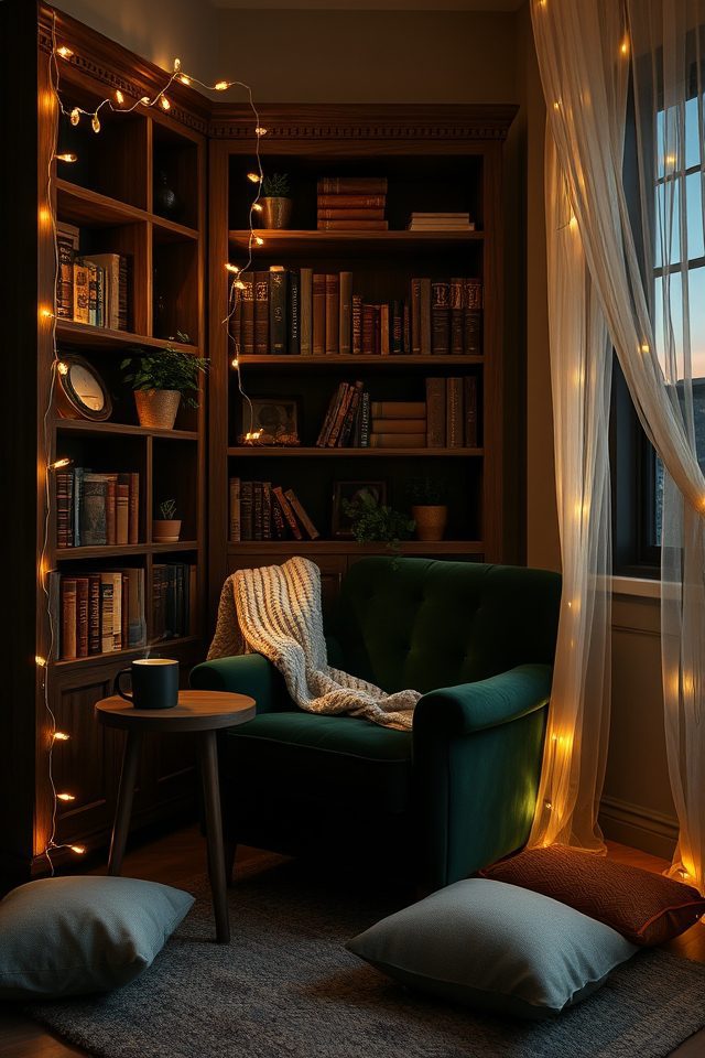 soft twinkling string lights