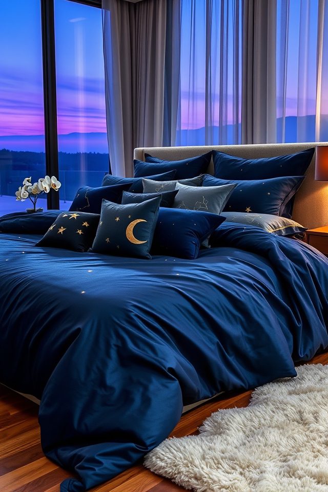 starry constellation throw pillows