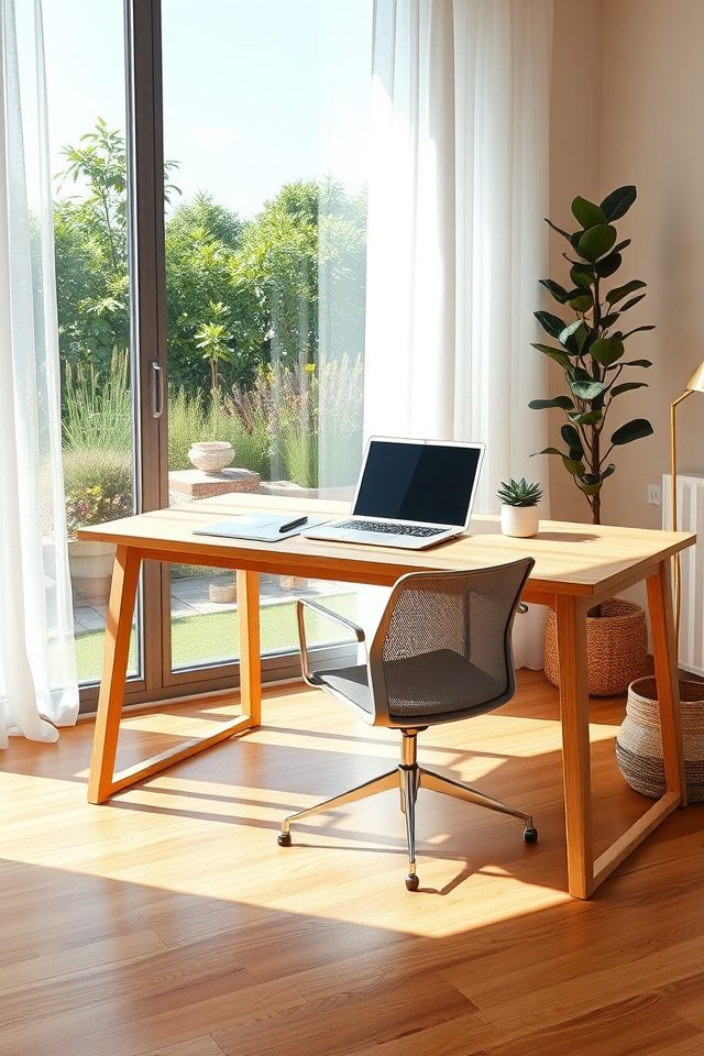 strategically position desk effectively