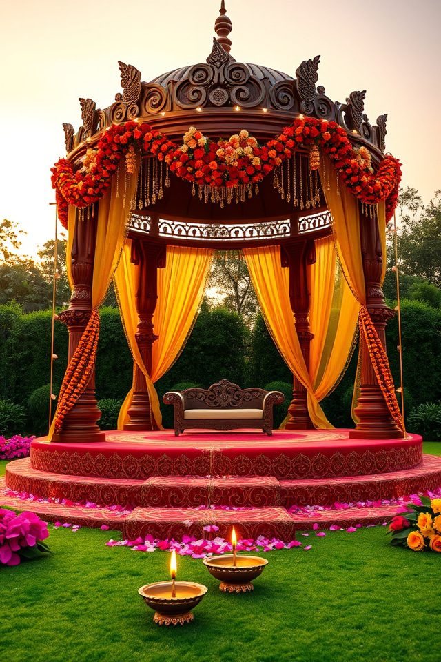 stunning intricate mandap designs
