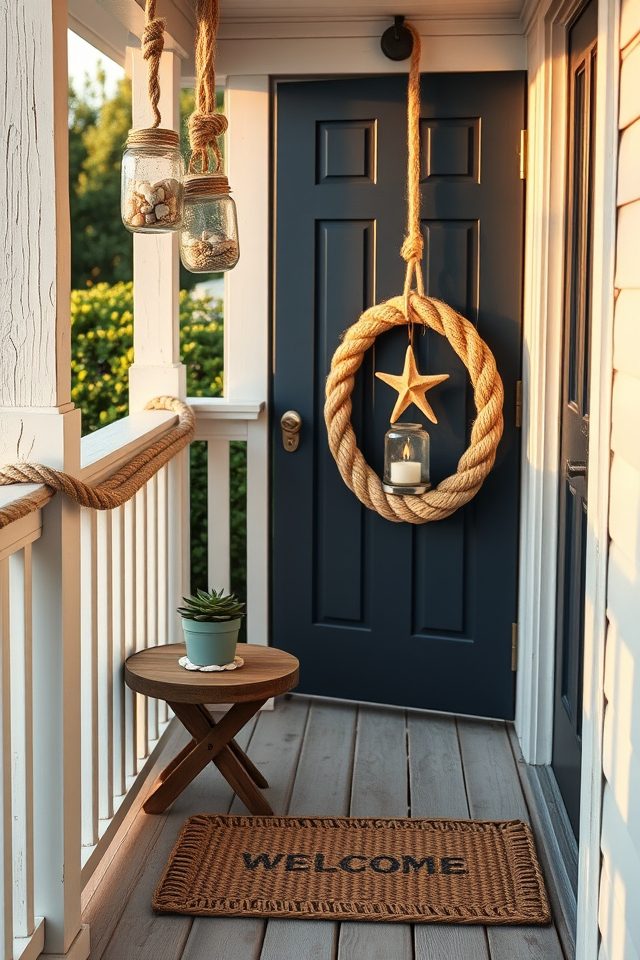 thick natural rope accents