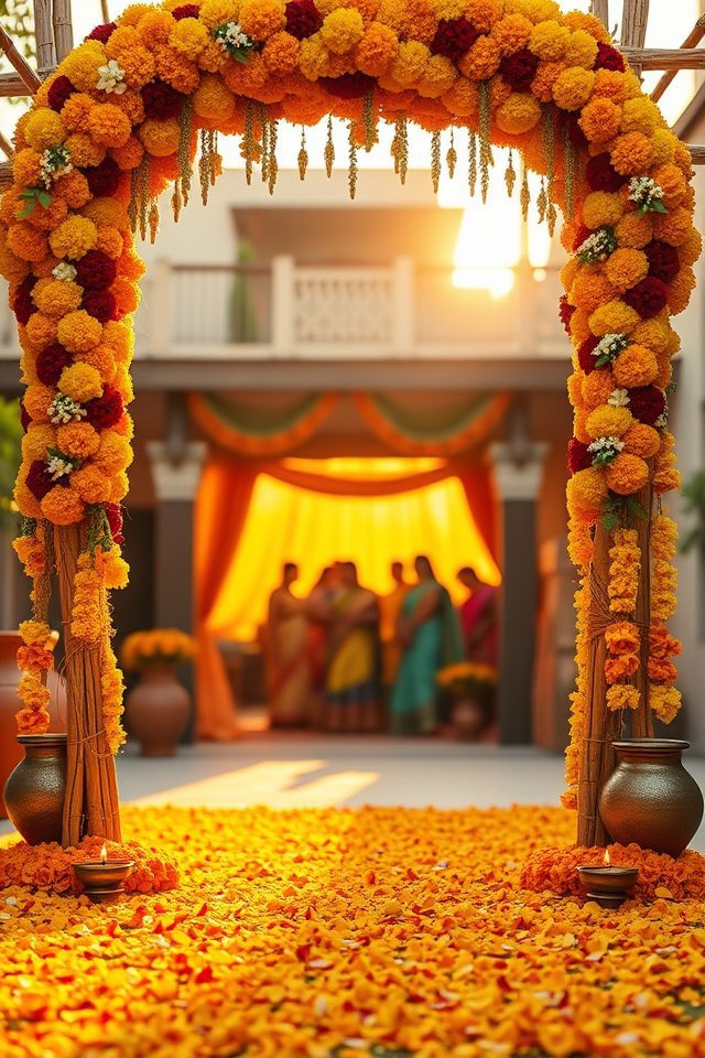 traditional marigold wedding joy