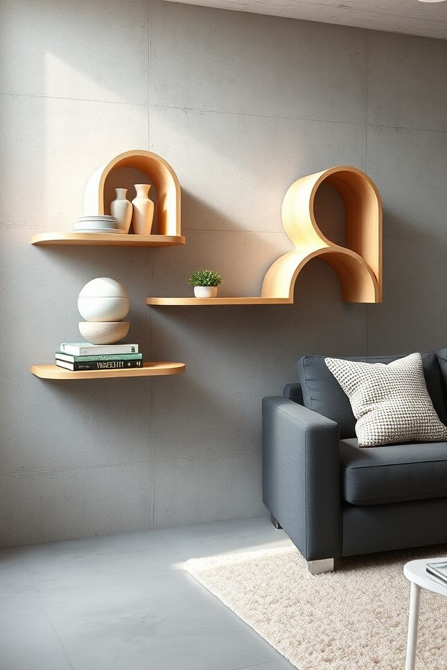 trendy functional scoop shelves