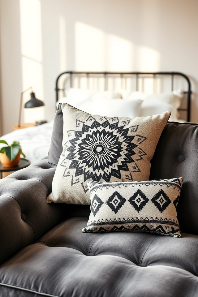 tribal tattoo inspired pillows