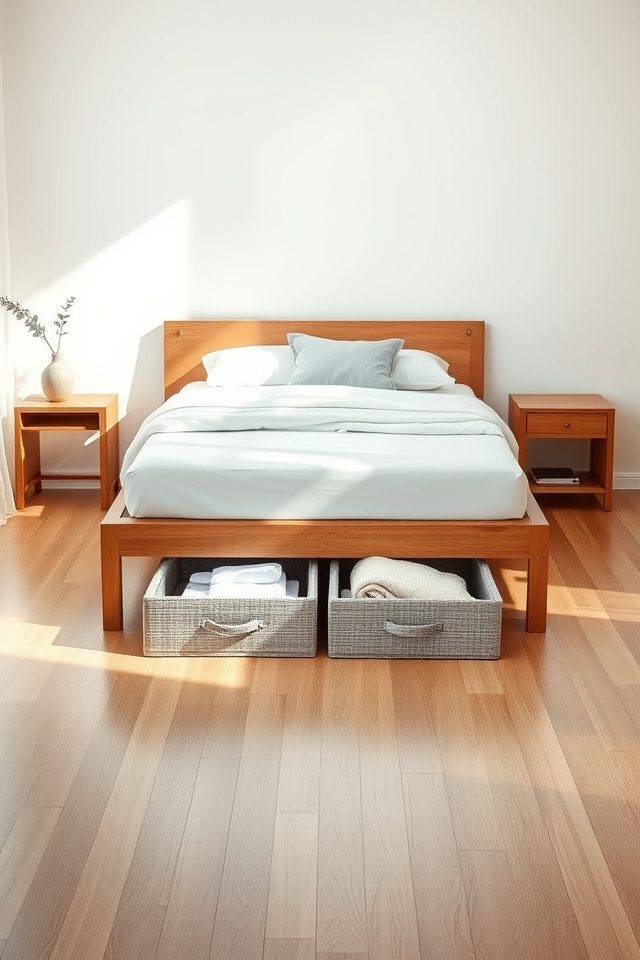 under bed storage for minimalism