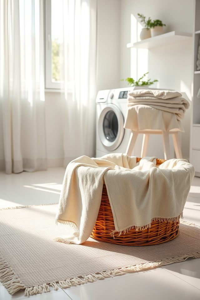 use soft muted fabrics