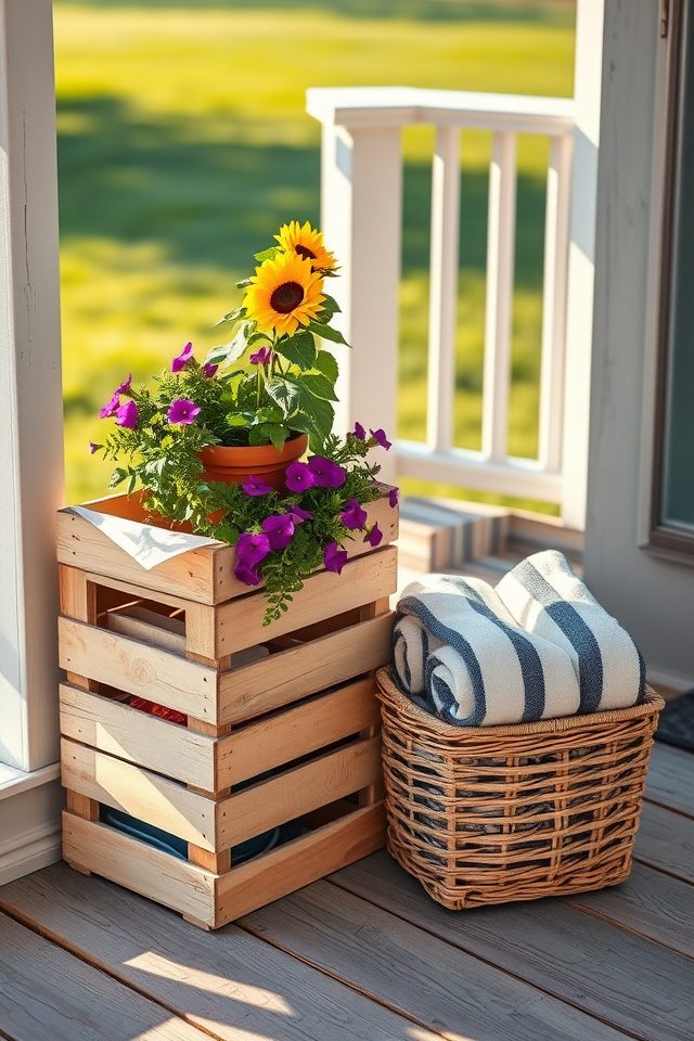 versatile rustic wooden crates