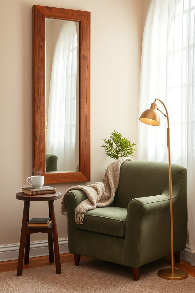 wall mirror for depth