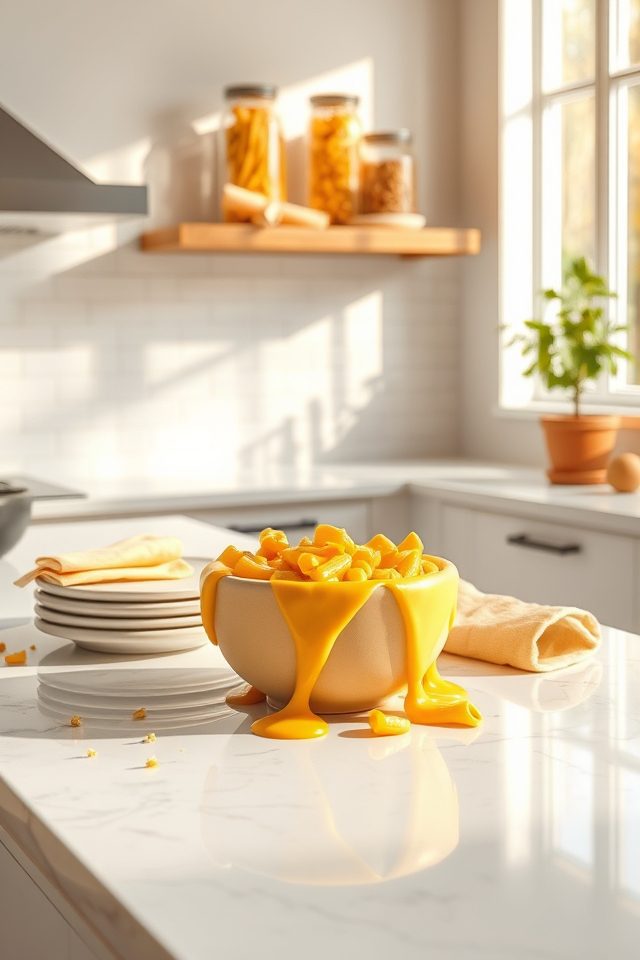 warm creamy cheese hues