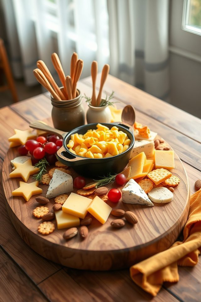 whimsical cheese board displays