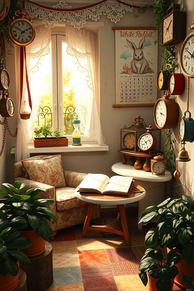 whimsical oversized ticking clocks