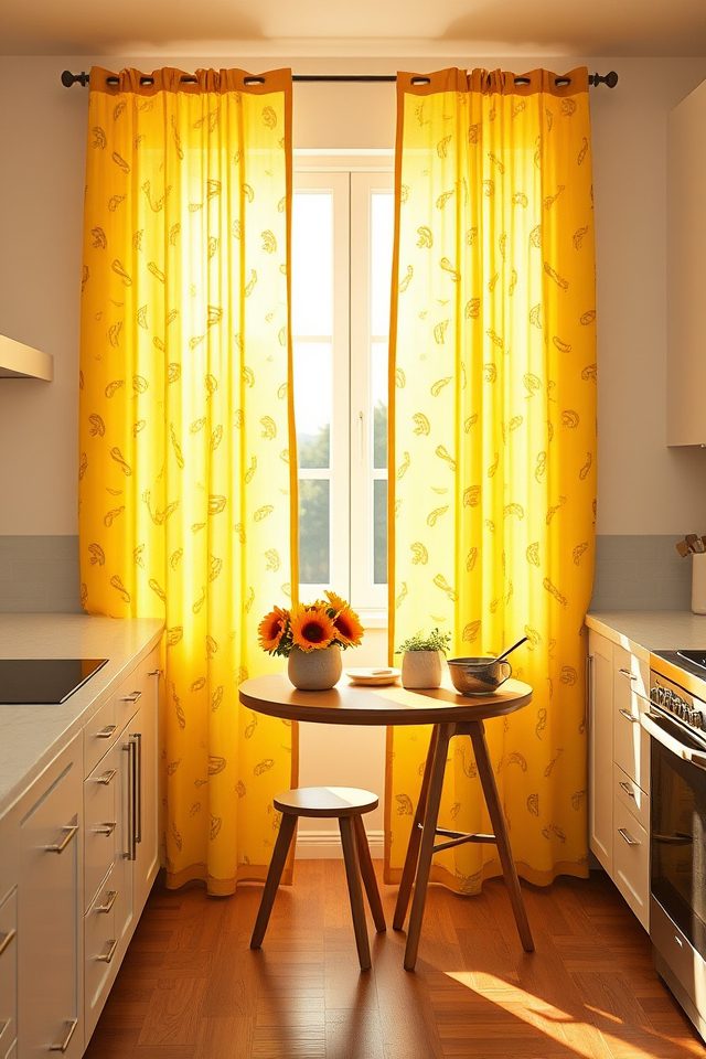 whimsical pasta shape curtains