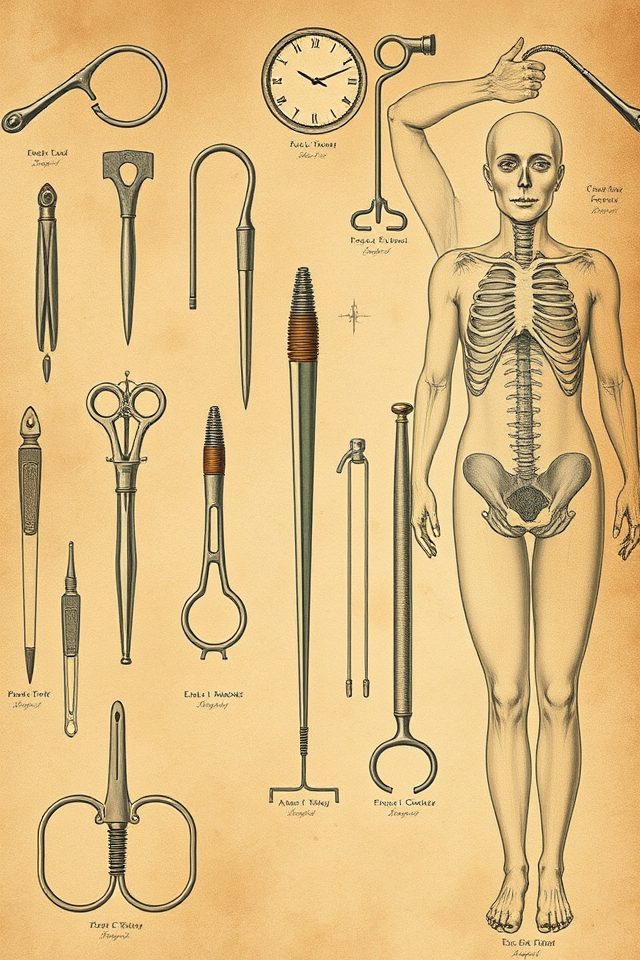 artistic historical medical decor