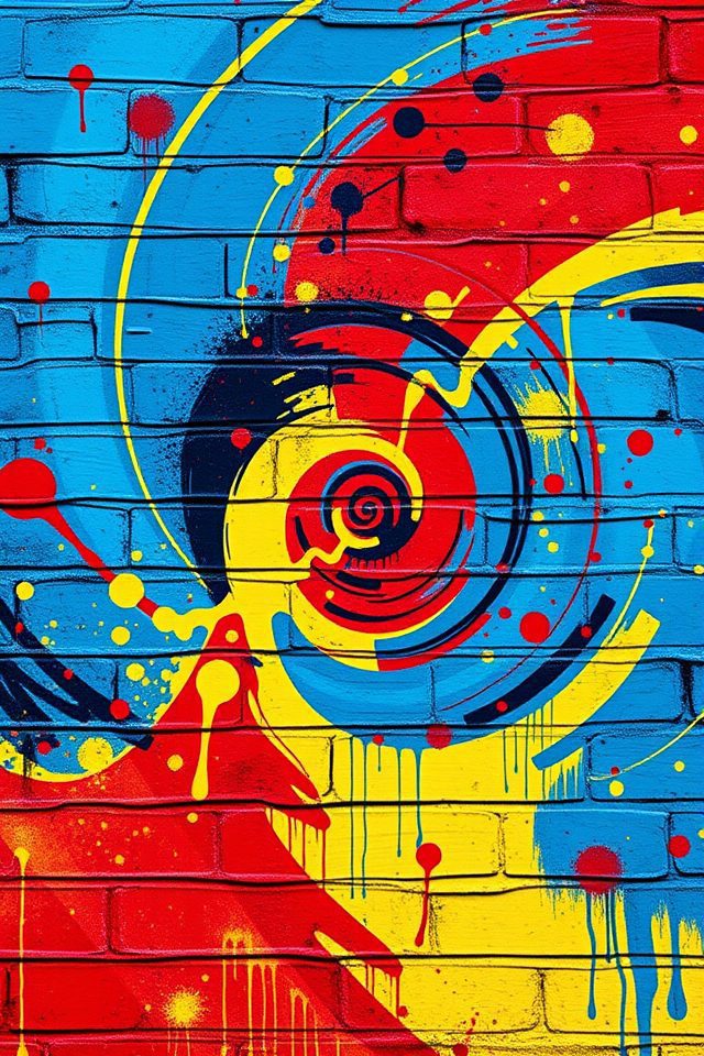 bold urban graffiti wallpaper