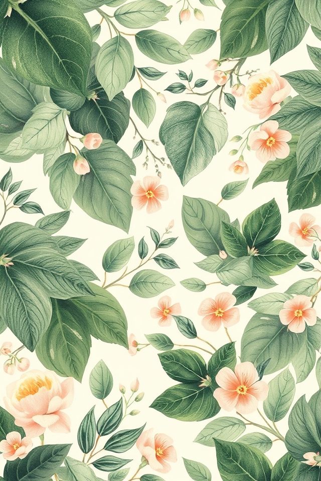 botanical prints create serenity
