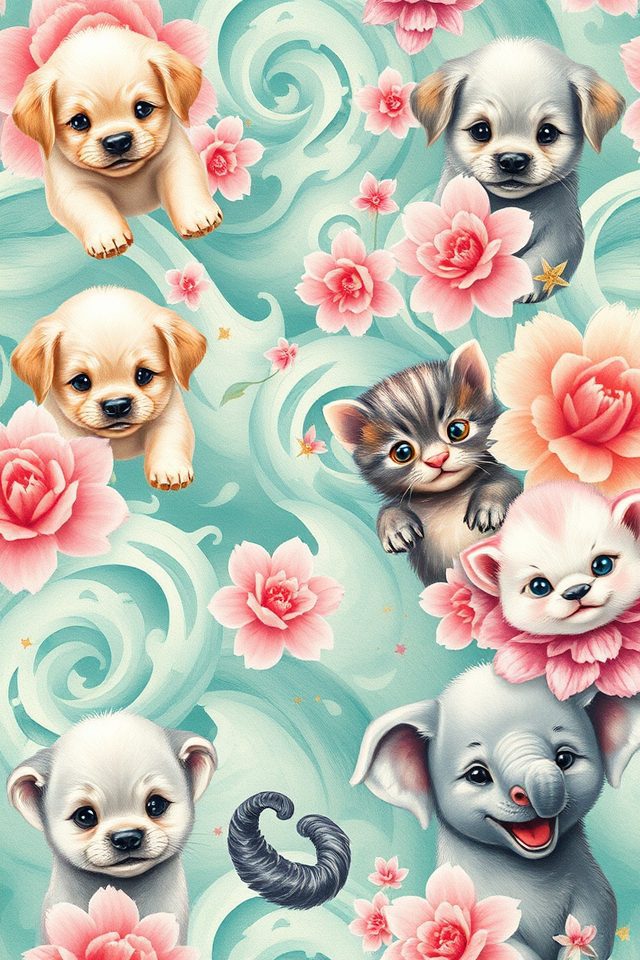charming animal wallpaper options