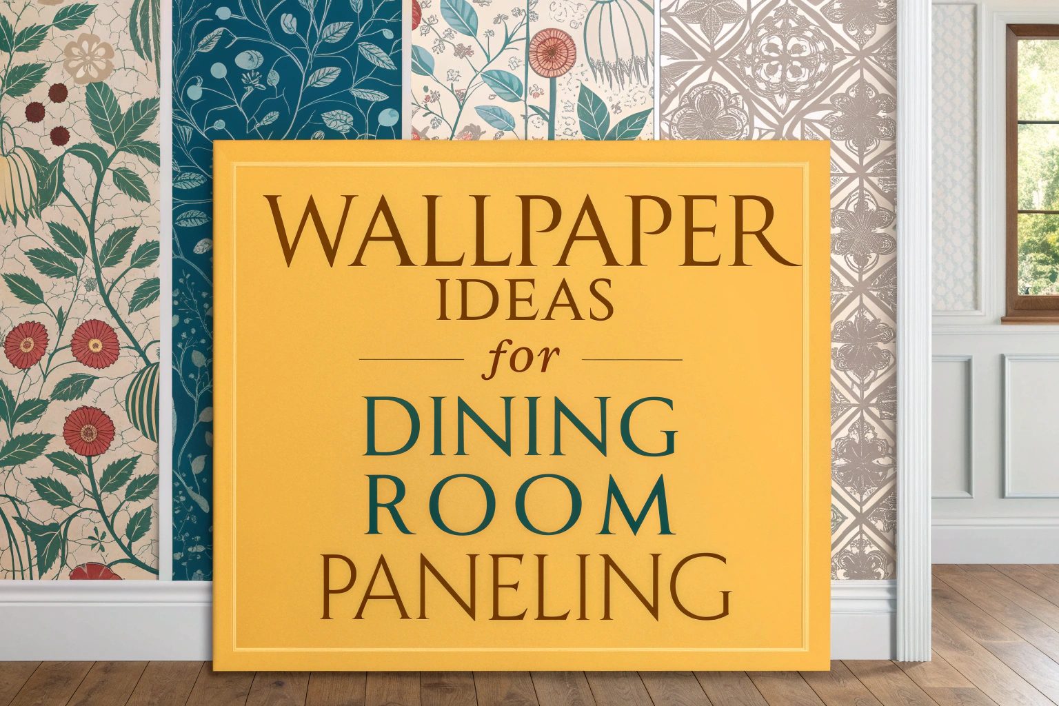 Wallpaper Ideas for Dining Room Paneling