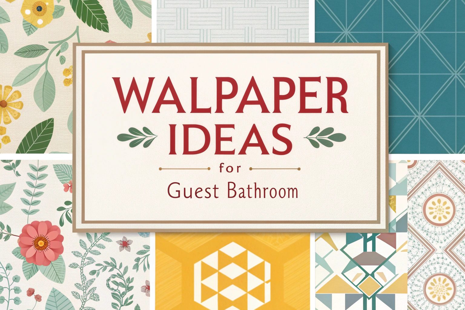 Wallpaper Ideas for Guest Bathroom