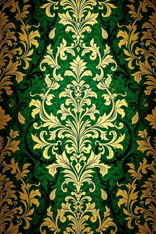elegant damask wallpaper design