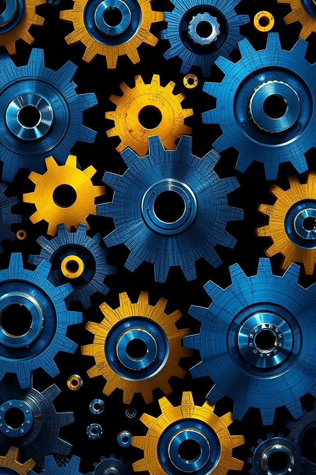 eye catching gear wall art