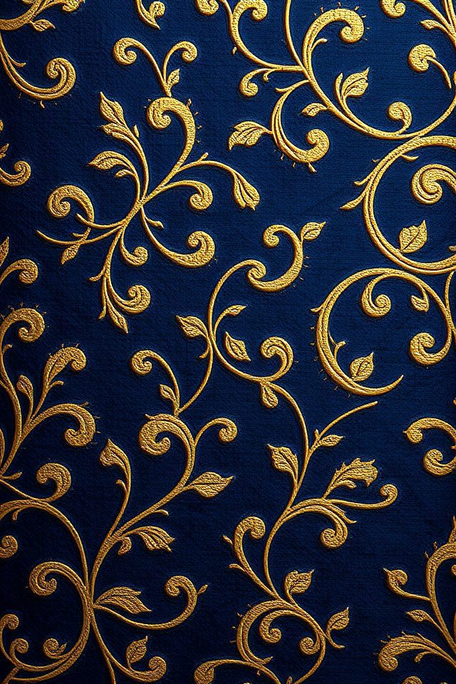 luxurious metallic wallpaper accents