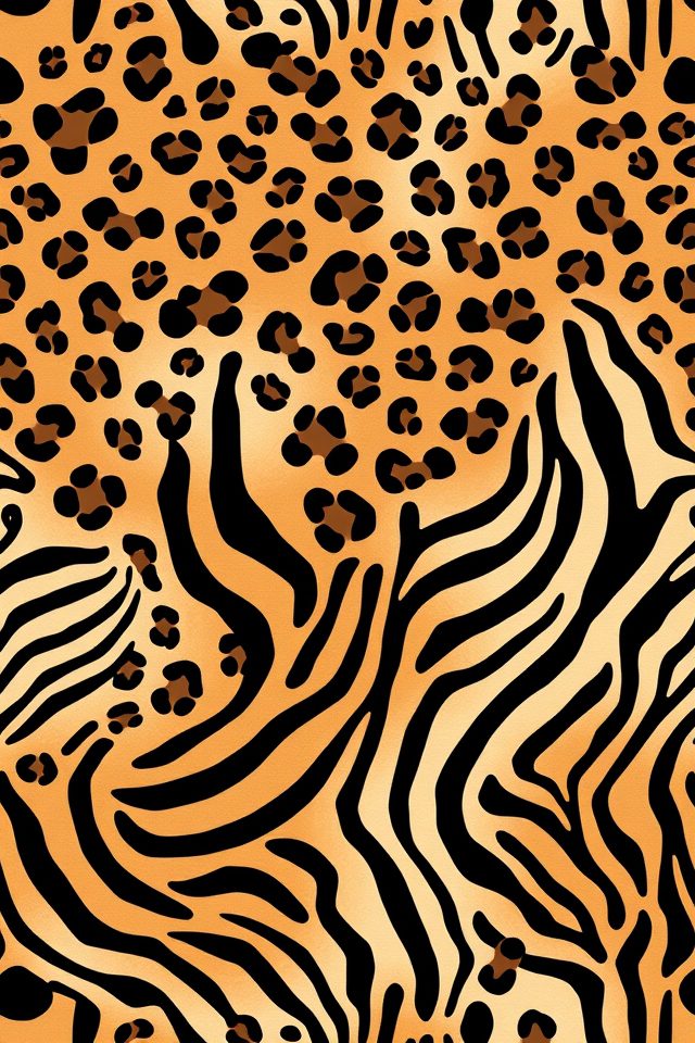 playful animal print charm