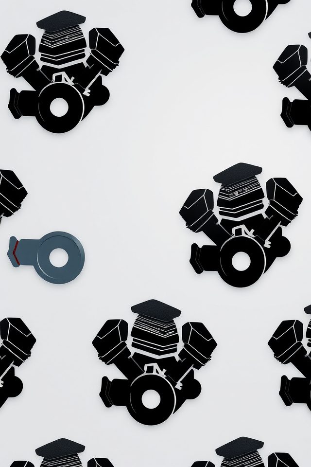 sleek automotive silhouette decor