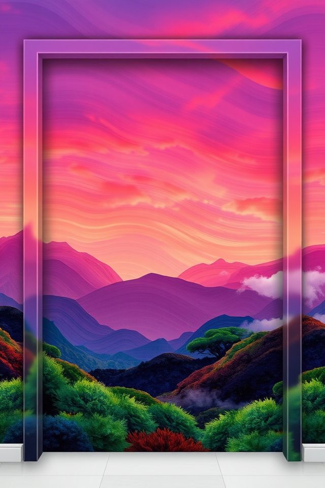 transformative scenic door murals