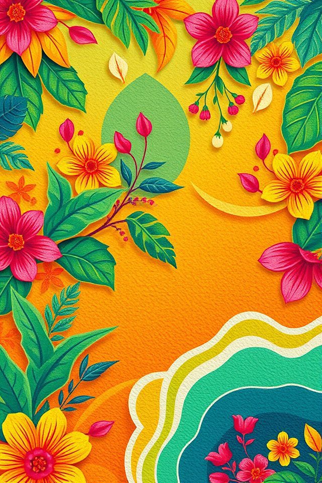 tropical vibrant screen escape