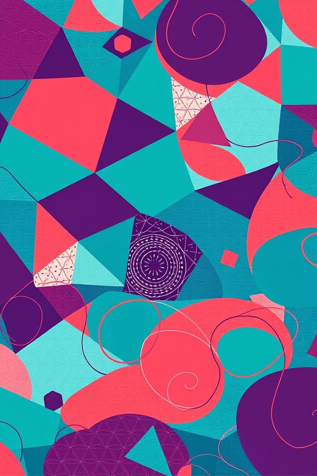 vibrant creative geometric wallpapers