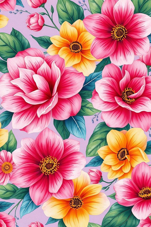 vibrant floral friendship aesthetics