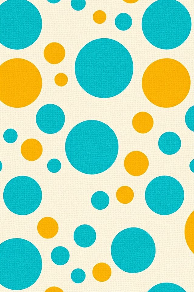 vibrant retro polka dots