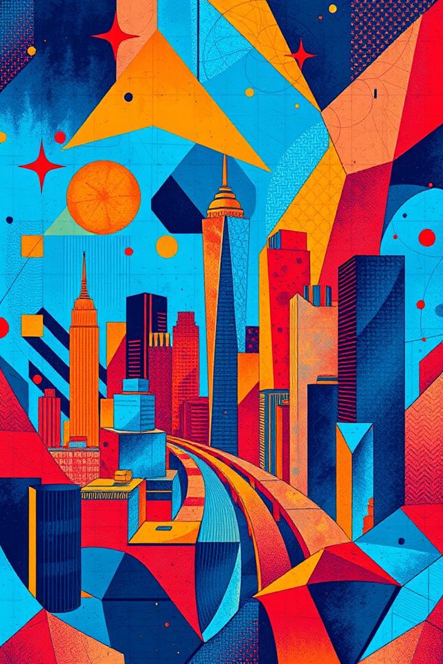 vibrant urban cityscapes inspiration