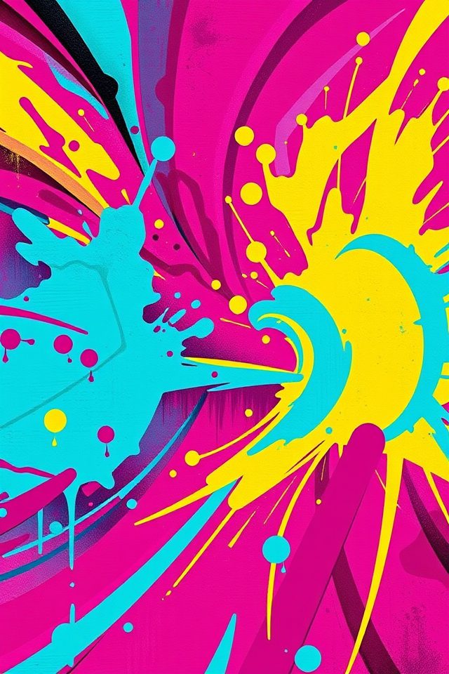 vibrant urban graffiti wallpaper