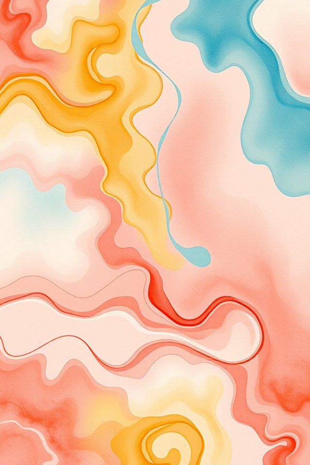 vibrant watercolor restaurant ambiance