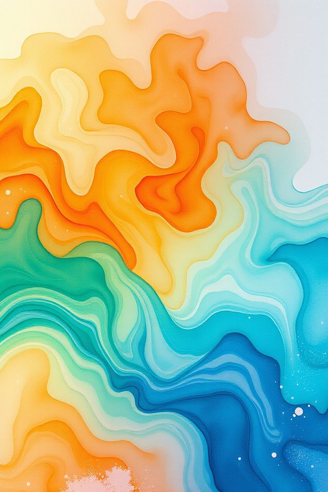 vibrant watercolor wallpaper designs