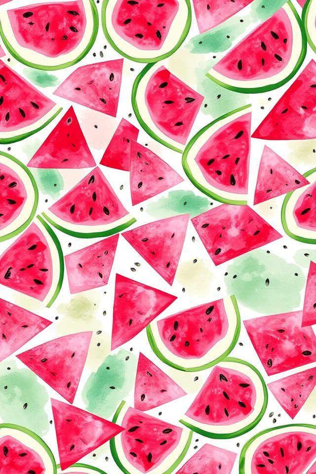 vibrant watermelon themed wallpapers