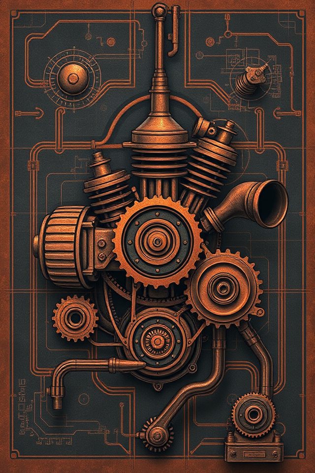 vintage automotive engineering artistry