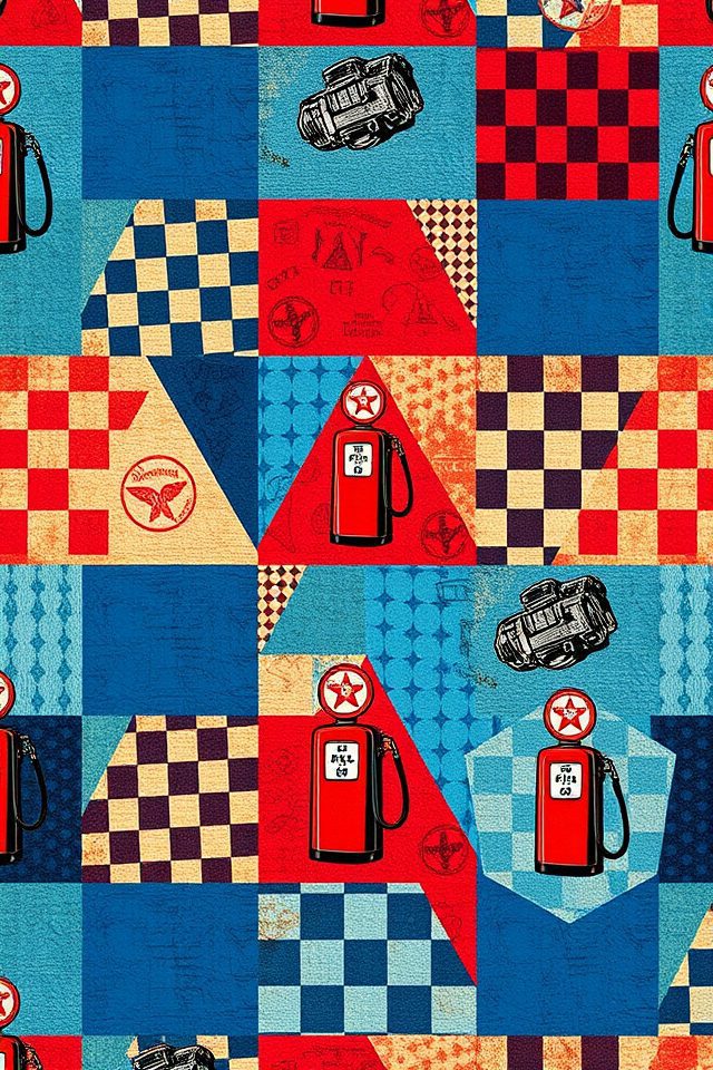 vintage gas station decor
