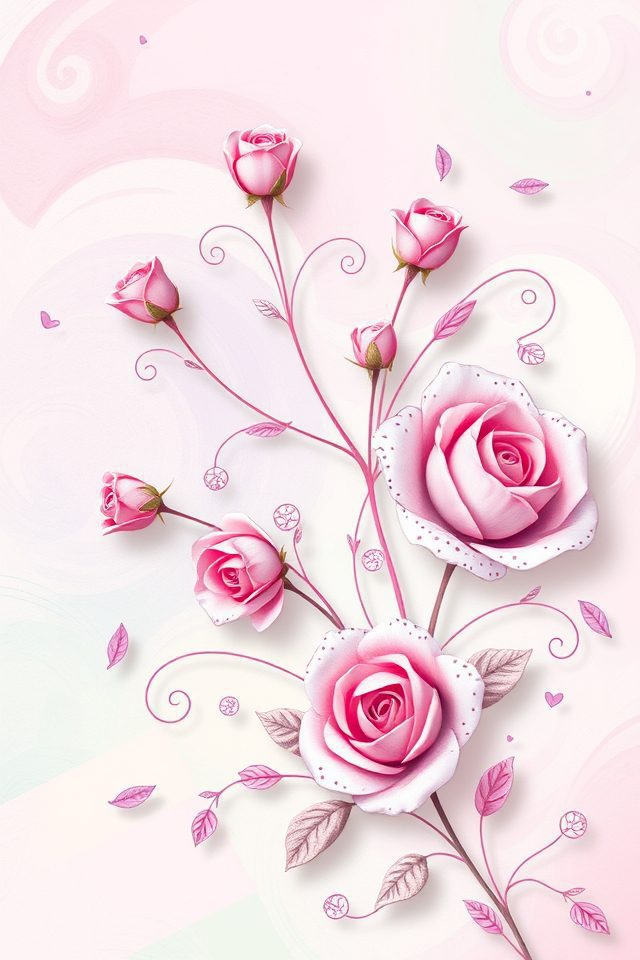whimsical floral playful designs