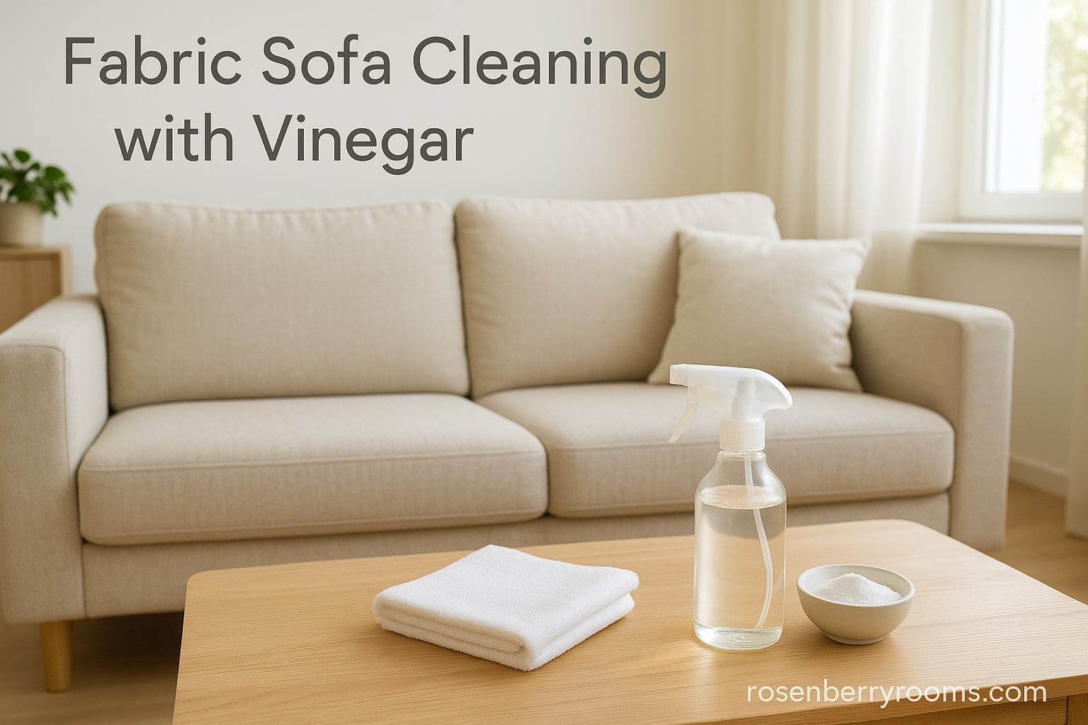 Fabric Sofa Cleaning with Vinegar