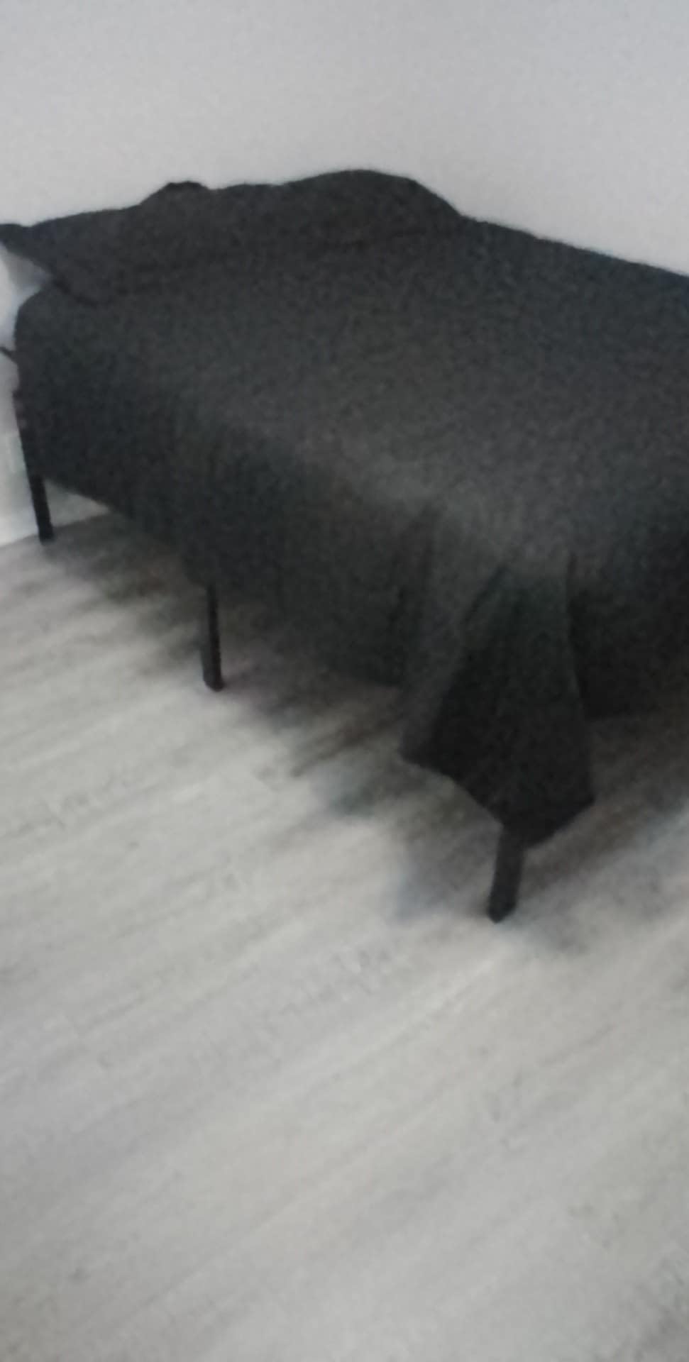 Amazon Basics Sturdy Heavy-Duty Non-Slip Platform Bed Frame King Size Storage, Steel Slat Support, Noise Free, Easy Assembly, 14 Inch Black - Customer Photo 1