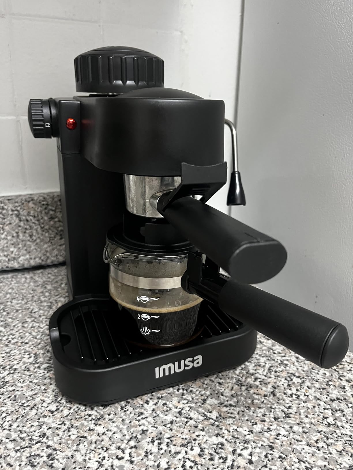 IMUSA USA GAU-18202 4 Cup Espresso/Cappuccino Maker,120 volts, Black - Customer Photo 1