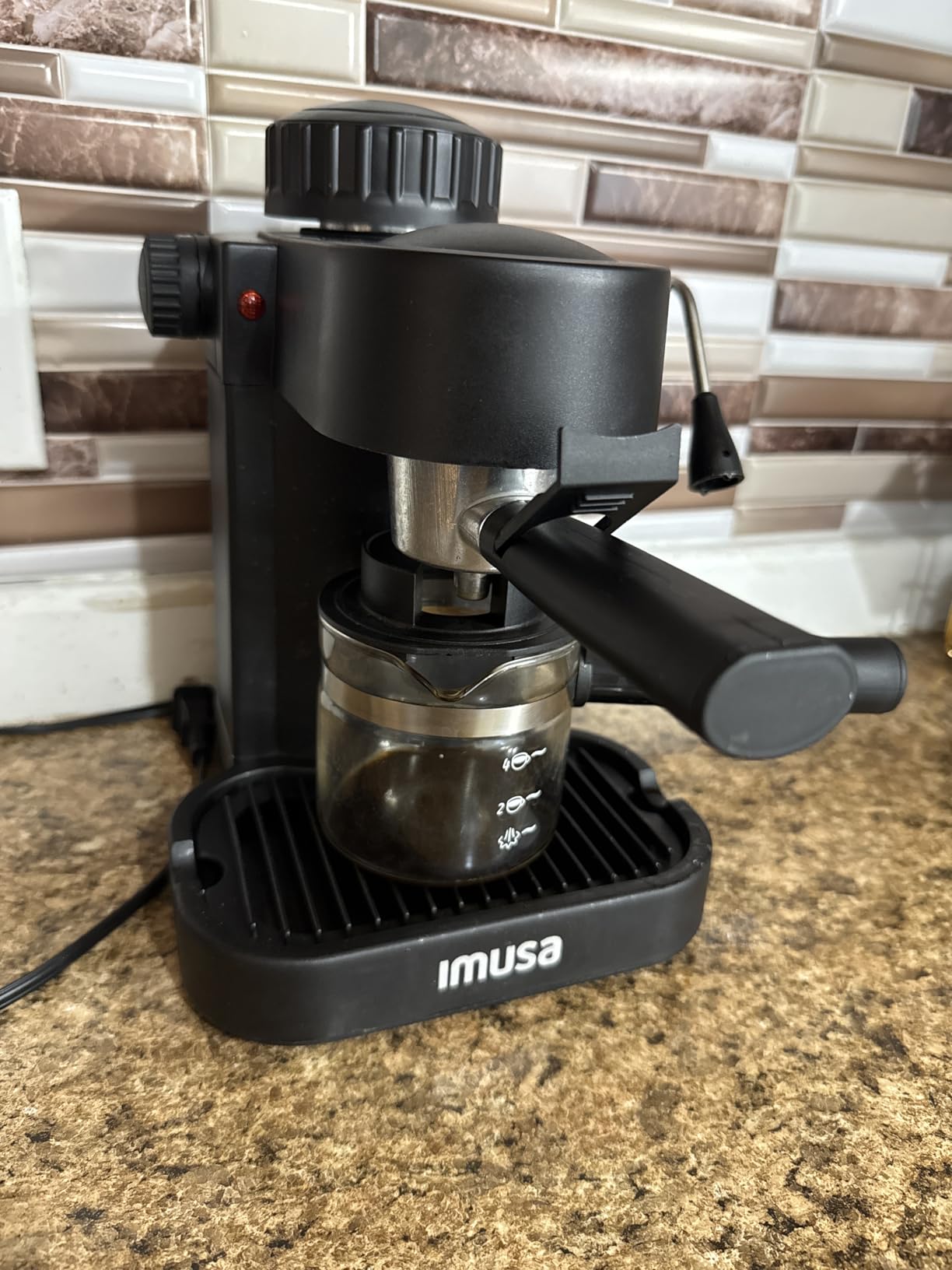 IMUSA USA GAU-18202 4 Cup Espresso/Cappuccino Maker,120 volts, Black - Customer Photo 3