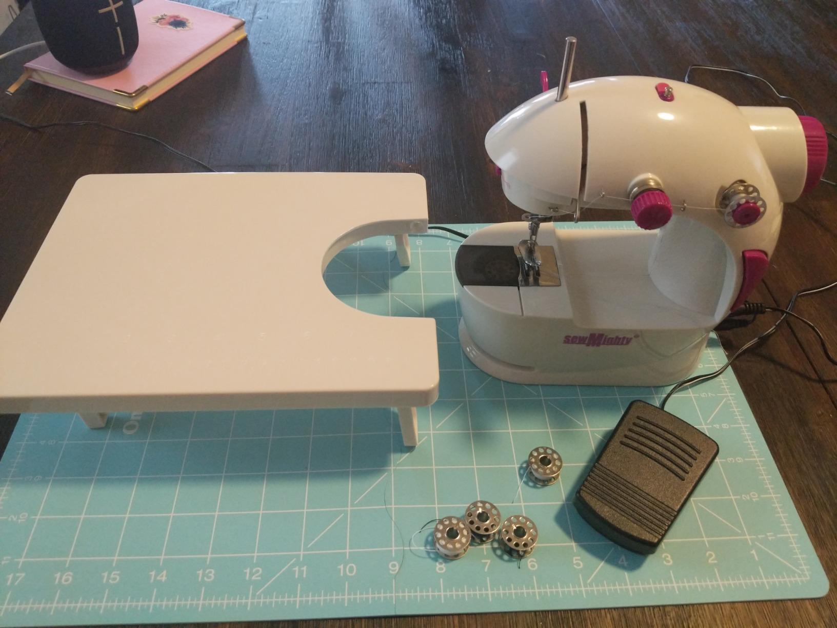 Mini Sewing Machine for Kids, Beginners, Travel & More- Portable, Battery Powered, use for Traveling, Quick Repairs, Small Projects & Children– Dual-Speed, AC & DC power, Foot Pedal & More - Customer Photo 2
