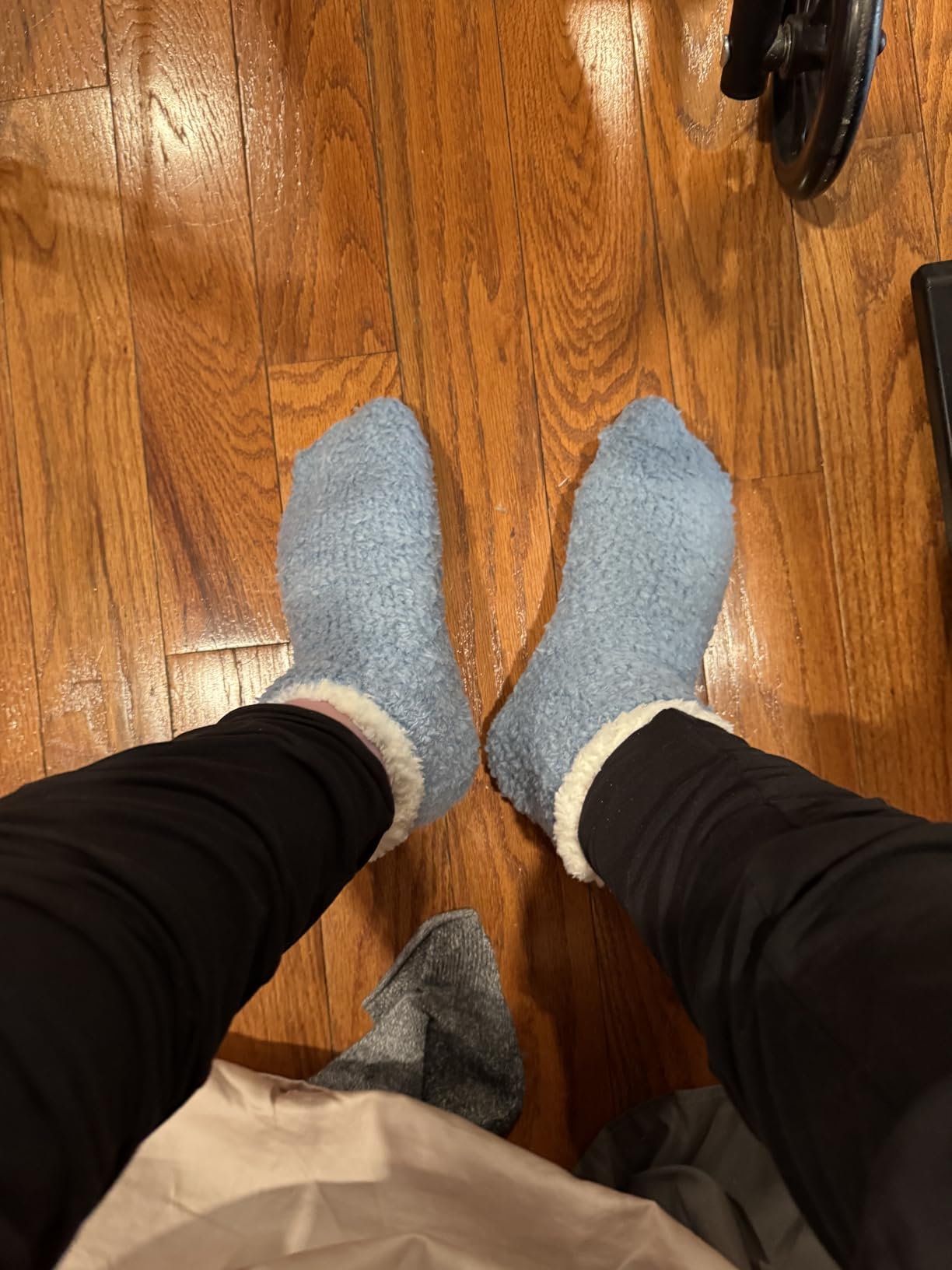 Fuzzy Socks with Grips Plush Sleep Cozy Winter Soft Hospital Fluffy Socks for Womens Mens Valentine's Day Gifts customer photo 2