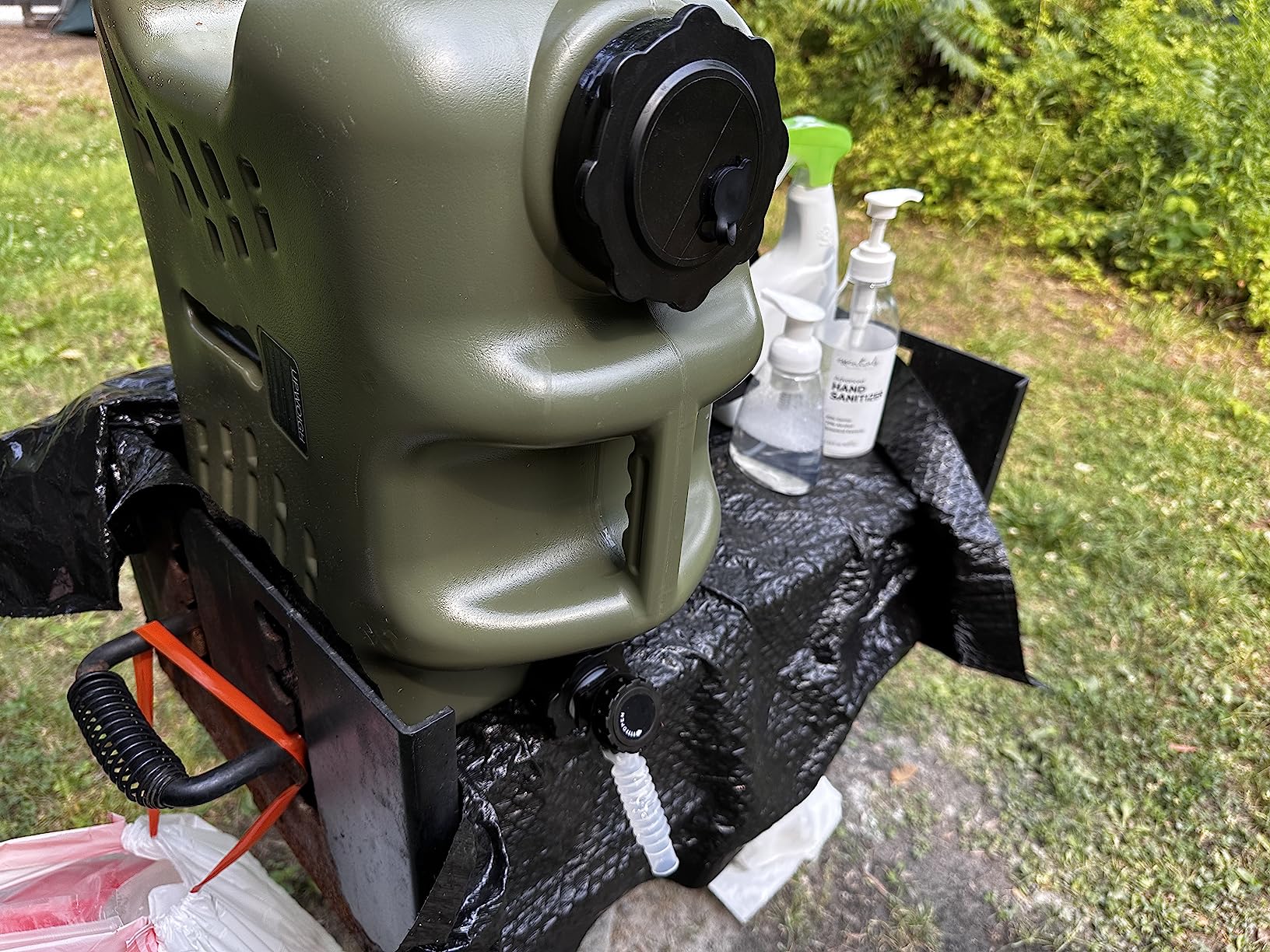 UPWOIGH 5 Gallon Water Jug, Camping Water Container, Truly No Leakage Water Storage with Spigot, Large Military Green Water Tank,BPA Free Portable Overlanding Gear for Outdoors,Hiking - Customer Photo 1