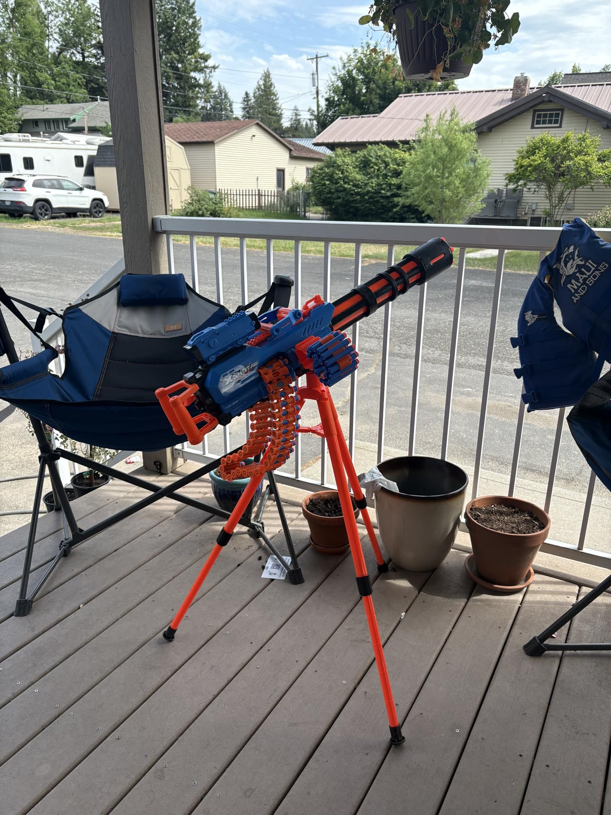X-Shot Insanity Motorized Rage Fire by ZURU 72 Darts, Air Pocket Technology Darts, Dart Storage, Tripod & Scope, Outdoor Toy for Boys, Girls, Teens, Adults - Customer Photo 2