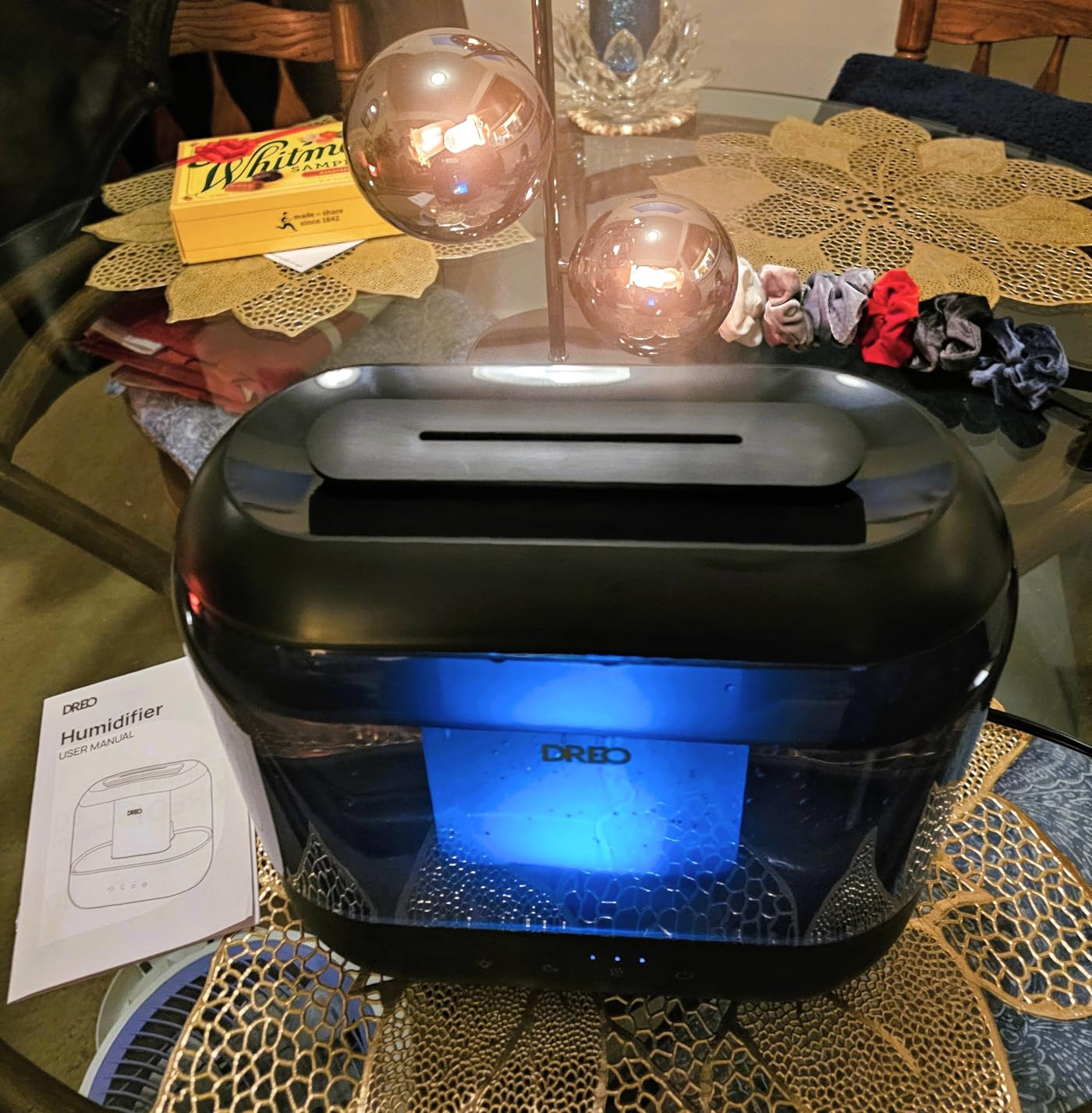 Dreo Humidifiers for Bedroom, Top Fill 4L Supersized Cool Mist Humidifier, 36H Runtime, 28 dB Quiet Ultrasonic Air Humidifier for Large Room, Plants, Baby Nursery, Indoor, Night Light, Easy to Clean - Customer Photo 1