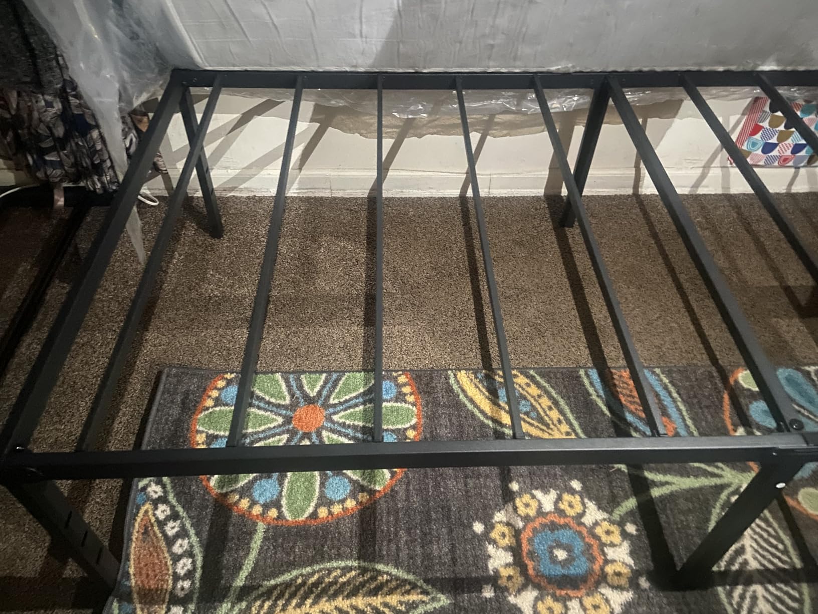 Metal Platform Bed Frame 14 Inch Tall,No Box Spring Needed,King Size Bed with Heavy Duty Strong Support Slats,Easy to Assemble,Black - Customer Photo 1